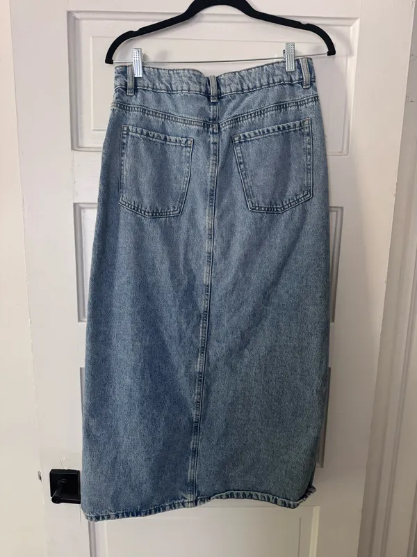 Garage Denim Maxi Skirt - Image 3