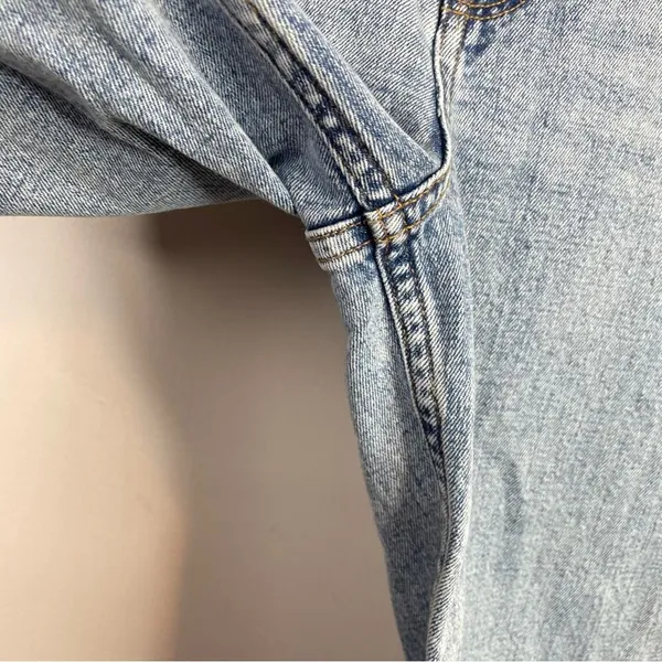 Abercrombie Curve Love Ultra High Rise Ankle Straight Jeans Patched 25 0 short - Image 8