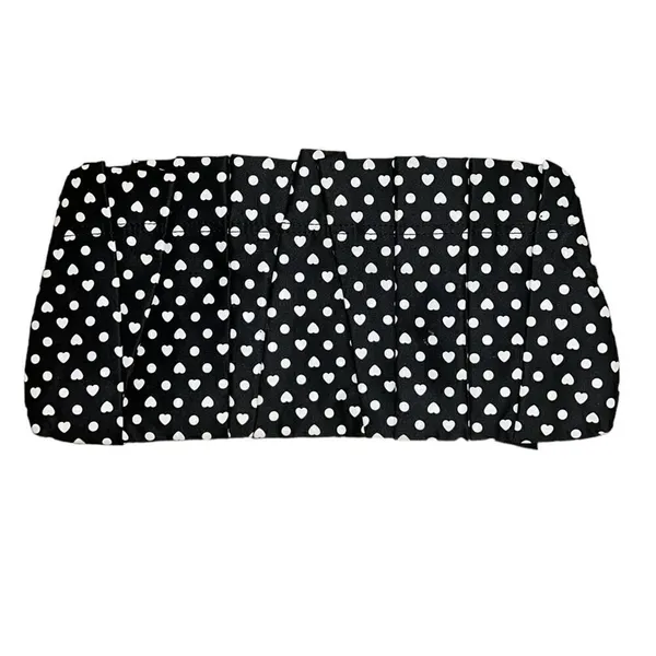 Express Heart Shape Polka Dot Clutch - Image 2