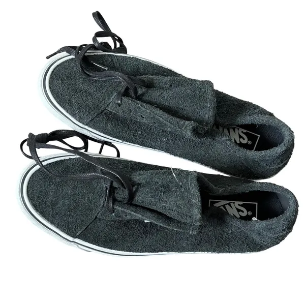 NEW Vans Diamo Ni hairy Suede Sneakers 8 men's 9.5 women's Black White‎ - Image 7