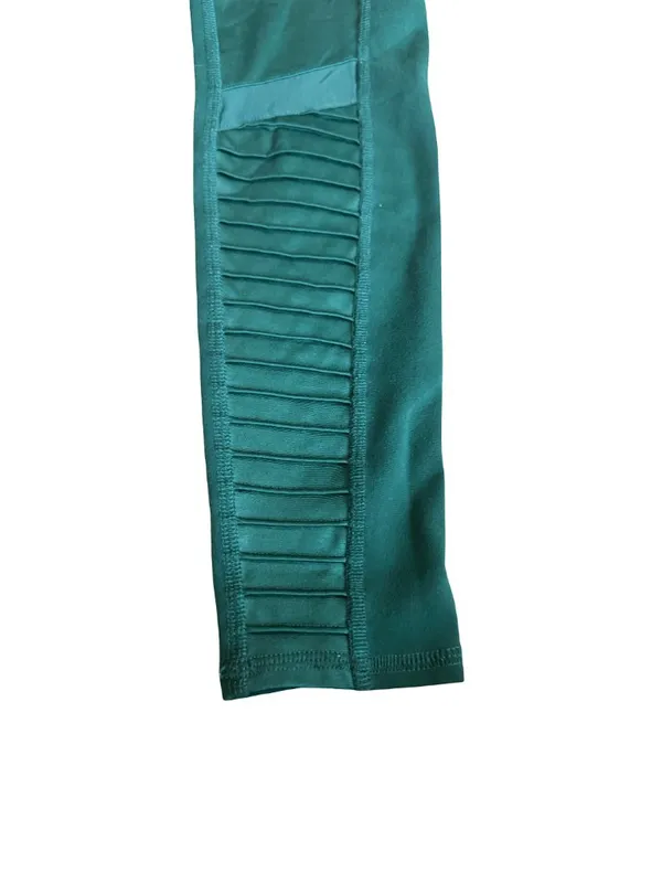 Alo Yoga High-Waisted Moto Leggings Greem Stretch Ankle Length Workout Size XS - Image 13