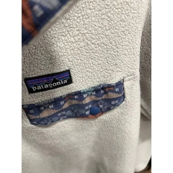 Patagonia size XS Women’s Pelican Stone Blue Synchilla Snap-T Fleece‎ P - Image 4