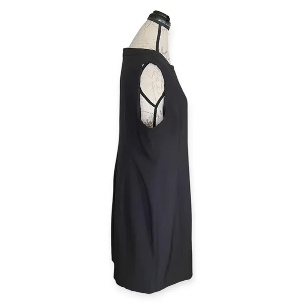Kasper Dress Black Midi Sleeveless - Image 3