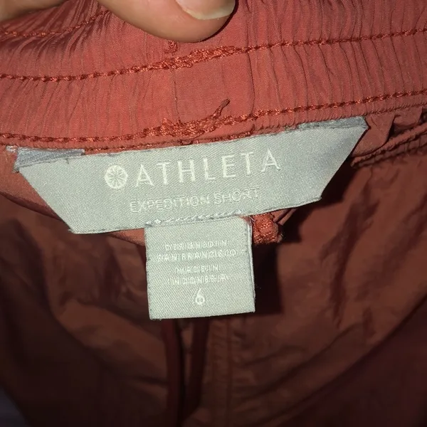 Athleta expedition shorts orangish red size 6 outdoor shorts summer shorts bike‍ - Image 5