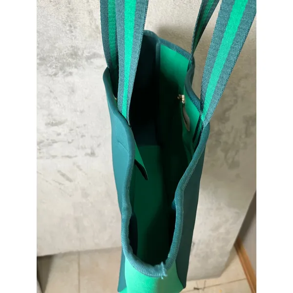 SUMMERSALT Seaglass Seaweed Green Neoprene Waterproof Beach Tote Bag - Image 3