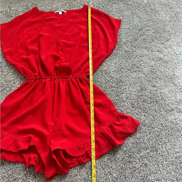 Papaya Red Women's Romper - Image 5