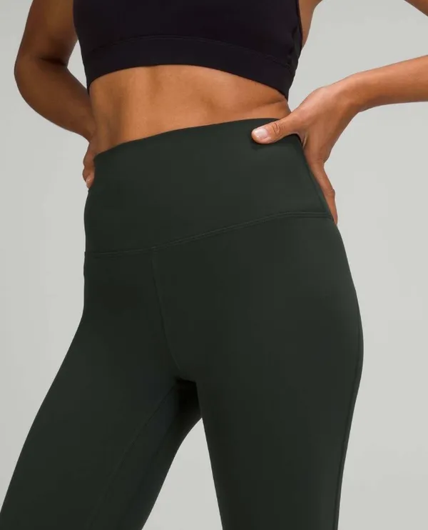 Lululemon Align Scalloped Hem High-Rise Crop 23" Rainforest Green 6 - Image 10