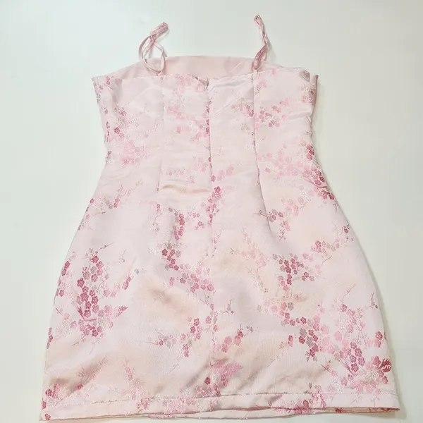 Superdown Letizia Printed Mini Dress in Pink Floral Small - Image 9