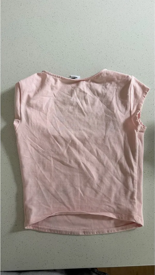 Baby Pink Garage Square Neck Top - Image 3