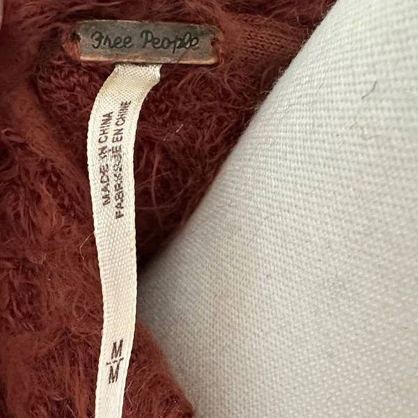Free People Rust Long Cardigan - Image 2