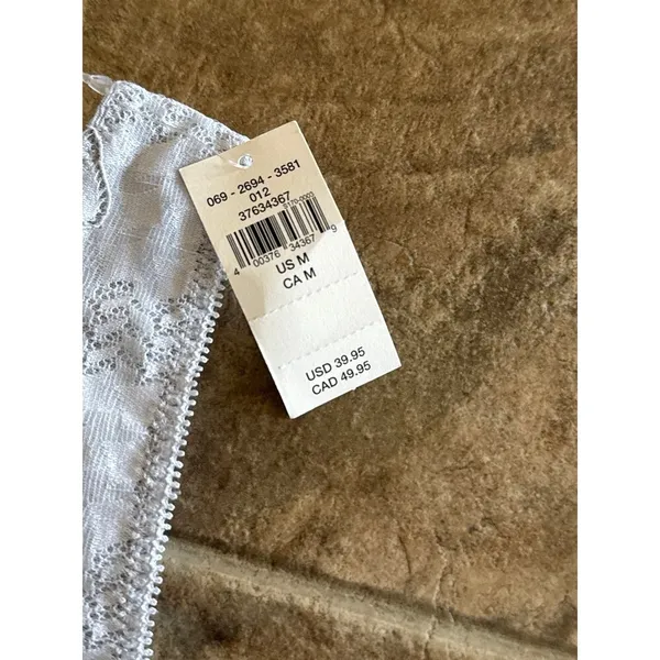 Aerie Lace Waffle Longline Bralette Medium Heather Gray Size Medium - Image 11