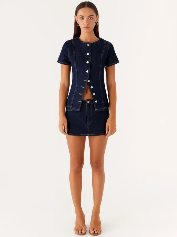 Peppermayo Denim Top - Image 5