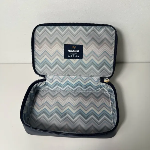 Missoni X Delta One First Class Amenity Travel Cosmetic Dopp Kit Bag Case - Image 12