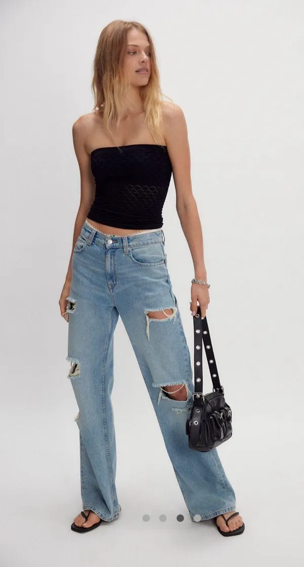 Free People Honey Textured Tube Black - Image 2
