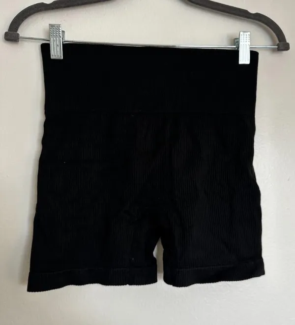 Target Colsie Black Ribbed Biker Shorts - Image 2