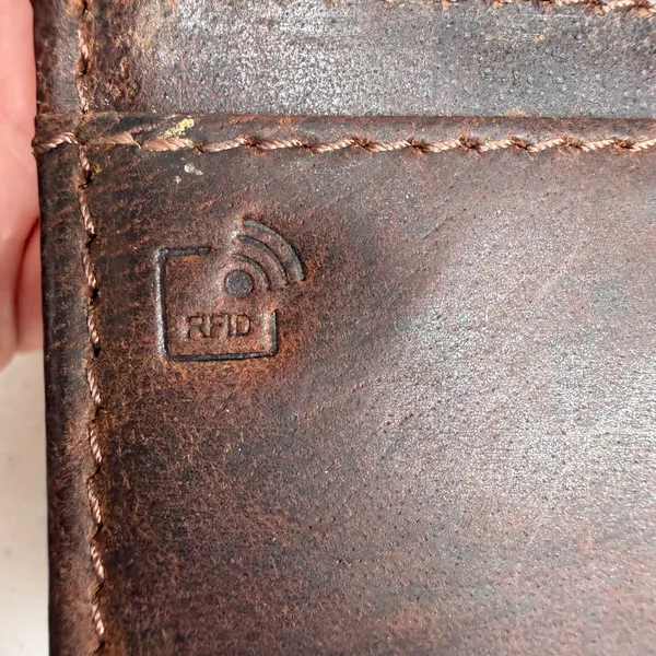 Brown Distressed Wallet Leather RFID Blocking Clutch Snap Accordion Organizer - Image 9