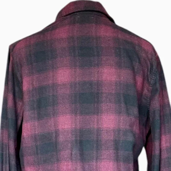 Aritzia Wilfred‎ Free Veronika Flannel Black Plaid Button Front Shirt Dress Sz S - Image 5