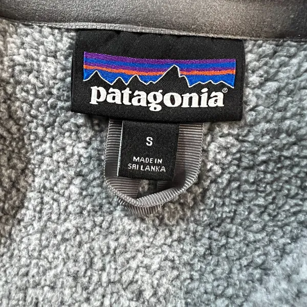 Patagonia Better Sweater 1/4 Zip Womens Small Gray Fleece Pullover Logo Outdoor - Image 7