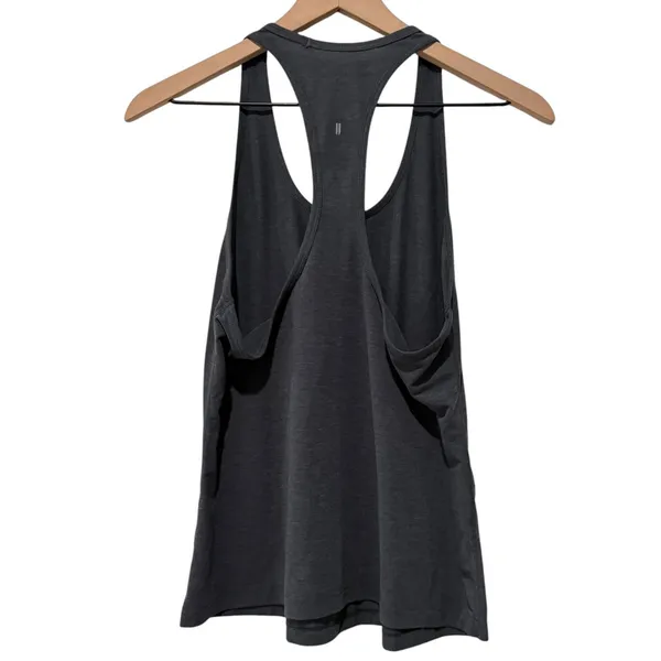NoBull Athletic Racerback Tank Top Women Sz M Gray Scoop Neck Workout Gym - Image 2