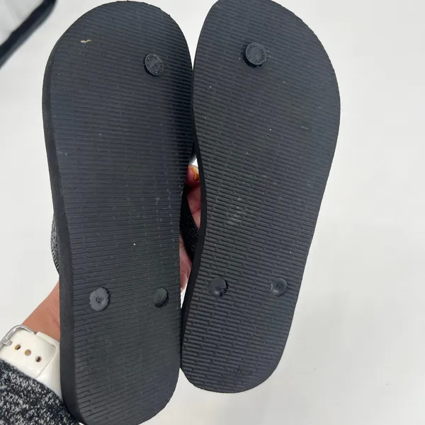 Havaianas black slip on thong flip flop sandals basic neutral every day unisex - Image 3