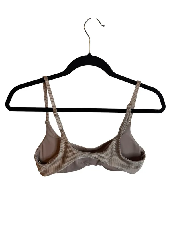 Aerie Beige Metallic Ribbed Bikini Swim Set - Image 4