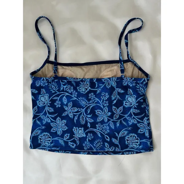 Blue Floral‎ Tankini Top - Image 5