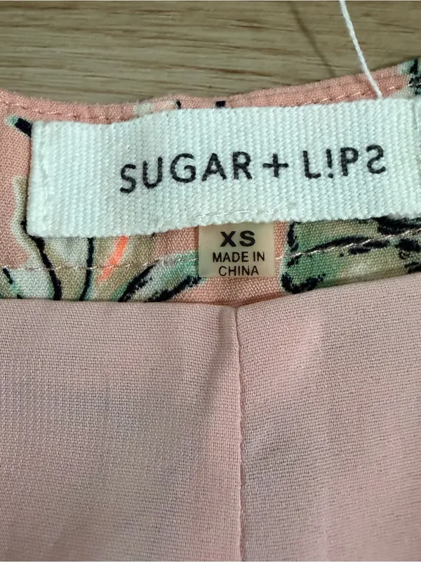 Sugarlips Pink Floral Lace-Trim Skort Shorts - Image 3