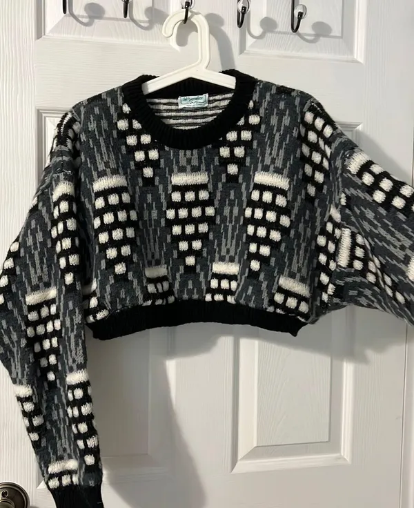 Benetton Cropped Sweater Multiple - Image 2
