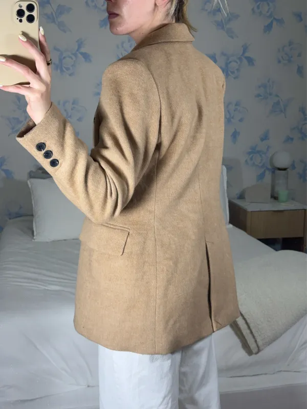 Avec Les Filles Camel Coat - Image 3