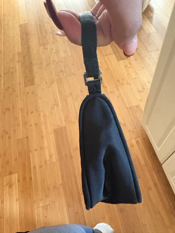 Nylon Shoulder Prada Bag Black - Image 9