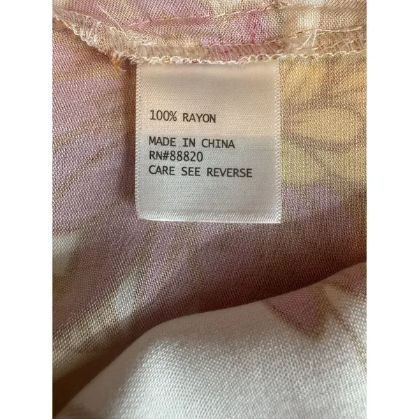 Cynthia Rowley Floral Summer Spaghetti Strap Tank Top Boho Festival Sz Small NWT - Image 5