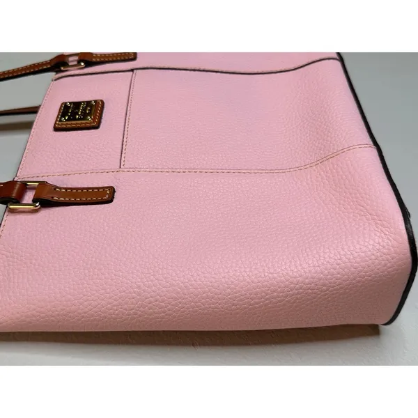 DOONEY & BOURKE Pale Pink Pebbled Leather Lexington Shopper Shoulder Bag - Image 3