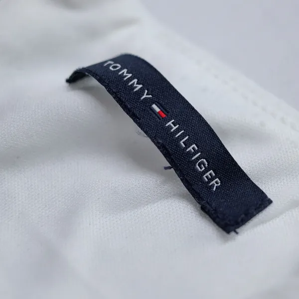 Tommy Hilfiger Shift‎ Dress 8 White Textured Pique Pocket Sleeveless Mod Preppy - Image 13