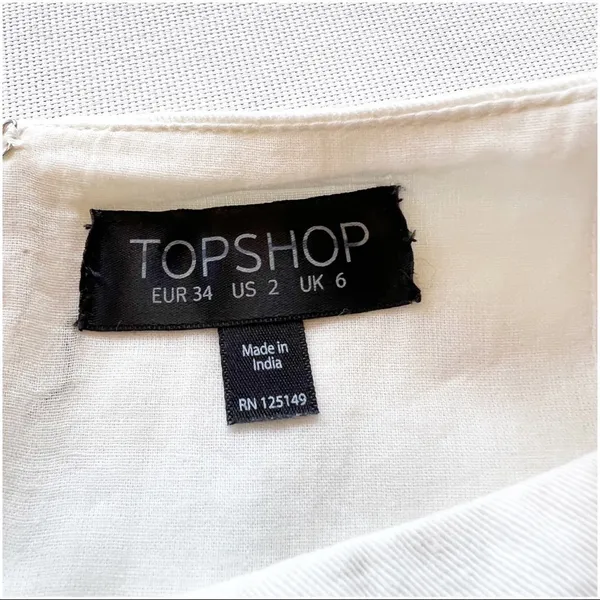 TOPSHOP Embroidered Floral Mini Pencil Skirt - Image 8