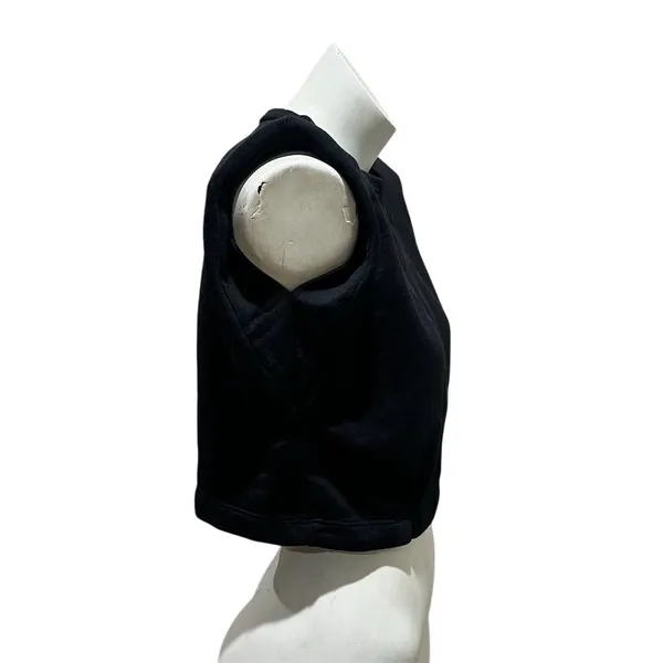 Zara Women's Black Sleeveless Cropped Tank Top Size S - Image 7
