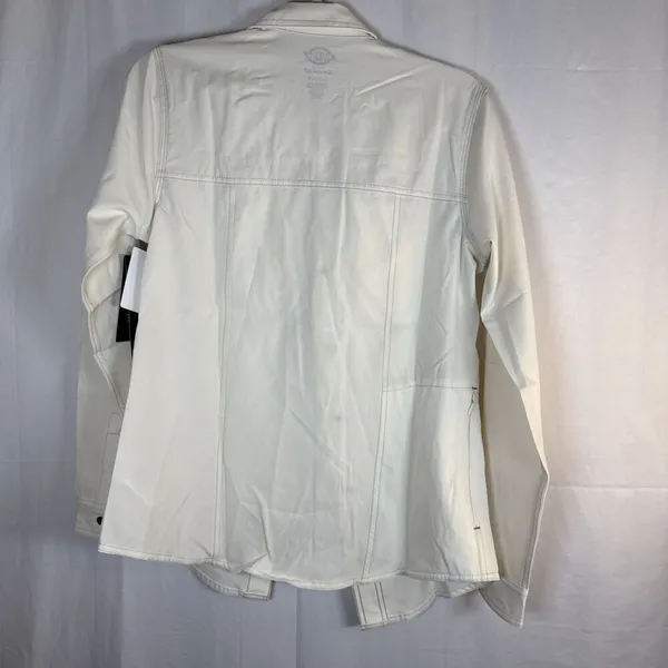 Dickies Women’s Cooling Utility Shirt Temp-iQ Long Sleeve Small Beige Snap NWT - Image 16