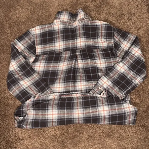 American Eagle Plaid Flannel Shirt‎ Size Small - Image 4