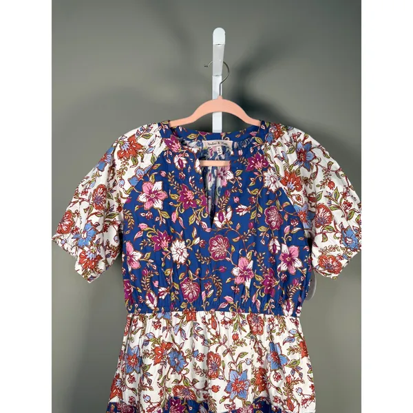 Harlow & Rose Floral Boho Tiered Midi Dress Cottagecore Prairie‎ NWT Medium - Image 3