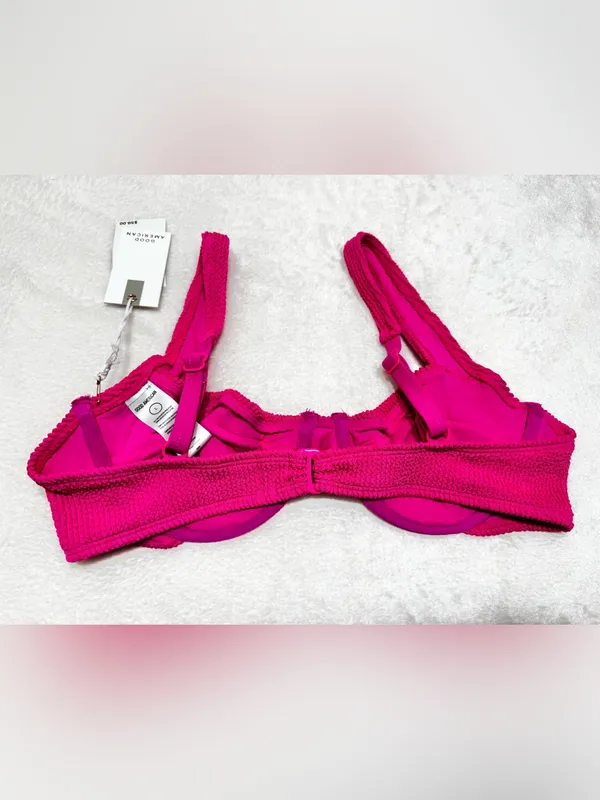 Good American Always Fits Demi Bikini Top Size Large - Image 5