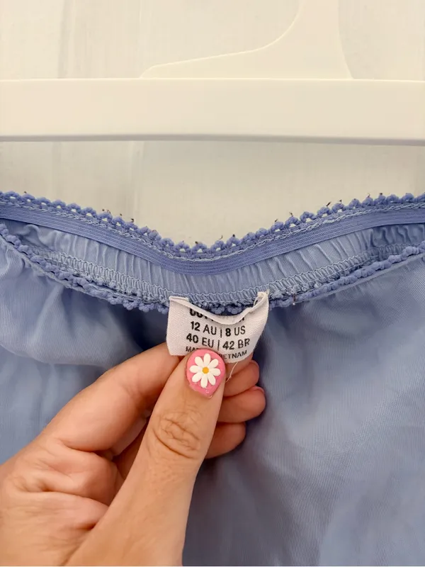 Cotton On Light Blue Women's A-Line Skirt - Image 2