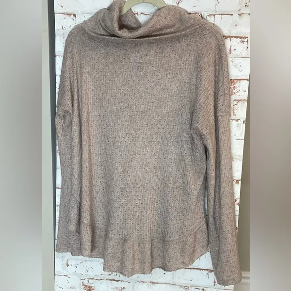 Anthropologie Heathered Cowl Neck Sweater - Image 2