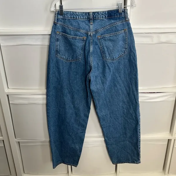 Abercrombie & Fitch Curve Love High Rise Taper Jean Size 28 Short NWT - Image 6