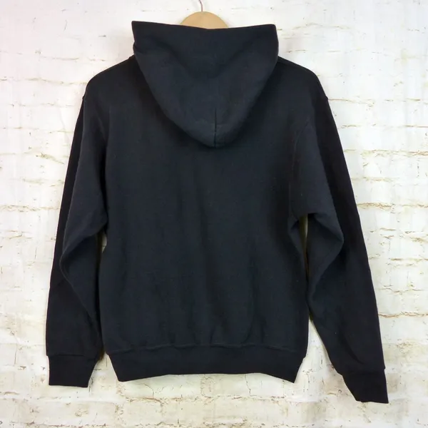 Vintage 90s UCLA Hoodie Womens S Black Big Logo Made USA Gold Standard Bruins - Image 2