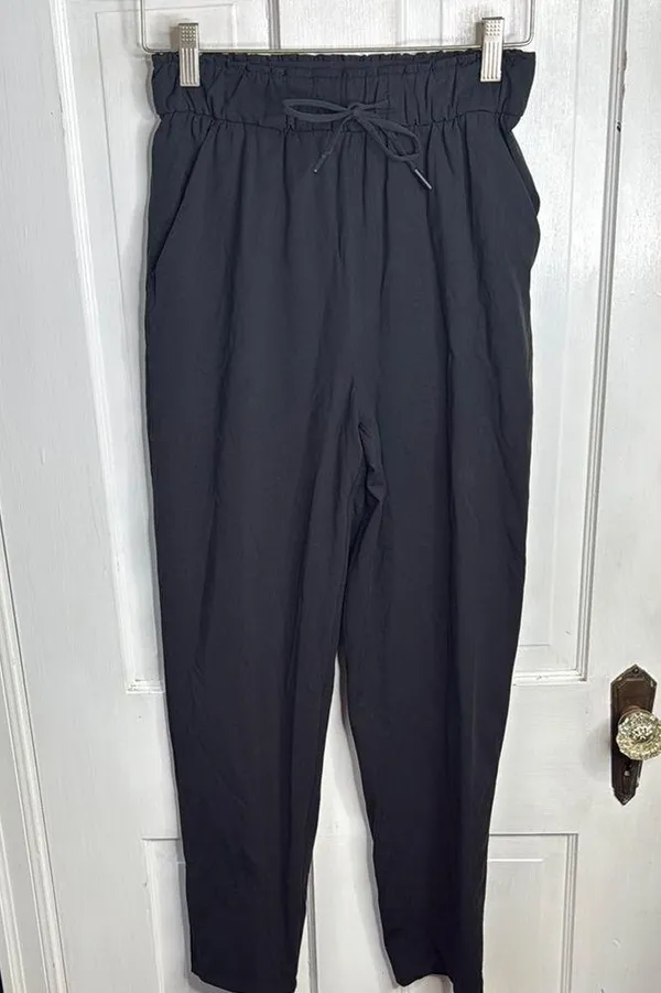 Lululemon Keep Moving Pant 7/8 High-Rise Drawstring Waist in Black W1632 Sz 4 - Image 6