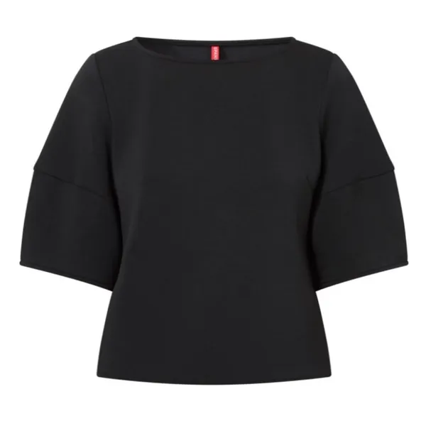 Spanx AirEssentials Puff Sleeve Desk to Dinner Elbow Sleeve Top Very Black L - Image 9