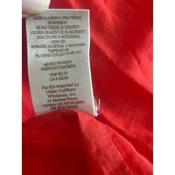 Free People Sweet Tennessee Boho Embroidered‎ Red Festival Dress - Image 12