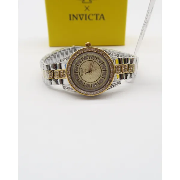 Invicta Wildflower Women's 32mm Two Tone Silver Gold Crystal Accented New In box - Image 8