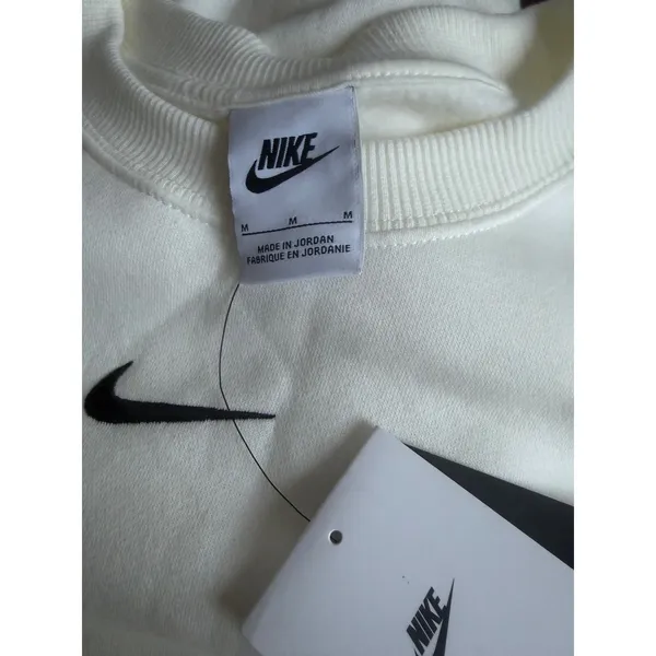 Nike Phoenix Fleece Over-Oversized Crewneck Sweatshirt Sail White Medium - Image 7