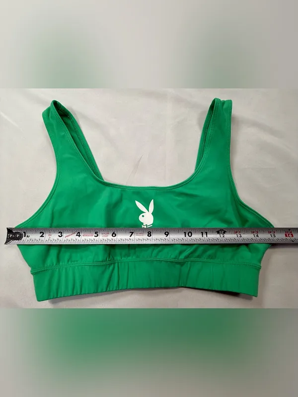 PLAYBOY Green Logo Sports Bralette - Image 4