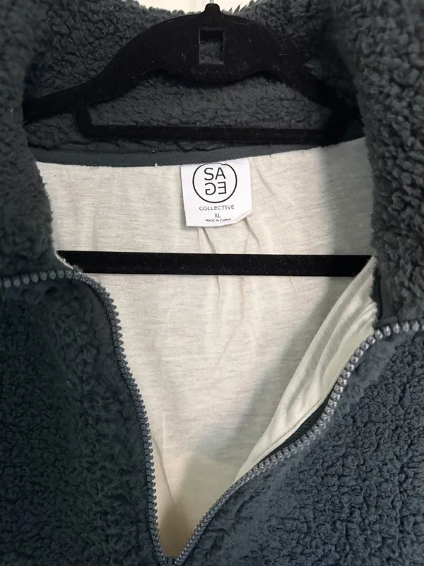 Sage Fleece Pullover Quarter-Zip - Image 3